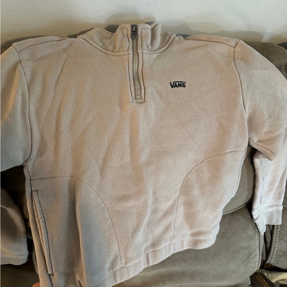 Vans Cream Cropped Crew